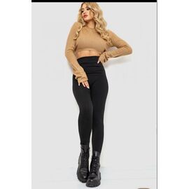 Фотография Лосины женские тёплые W549 black р.44-50 "Kosta" недорого оптом от прямого поставщика