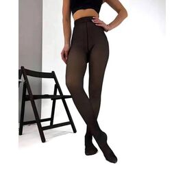 Фотография Колготы тёплые женские 9110-3 black р.L-4XL "Kosta" недорого оптом от прямого поставщика