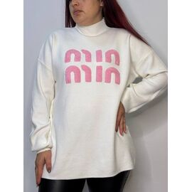 Светр жіночий 8610-1 white р.46-52 "Kosta" недорого оптом від прямого постачальника