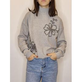 Светр жіночий 76168 grey р.44-48 "Kosta" недорого оптом від прямого постачальника