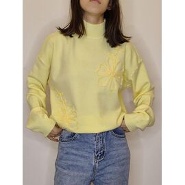 Светр жіночий 76168 yellow р.44-48 "Kosta" недорого оптом від прямого постачальника