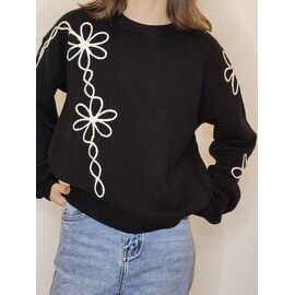 Светр жіночий 76169 black р.44-48 "Kosta" недорого оптом від прямого постачальника