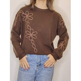 Светр жіночий 76169 brown р.44-48 "Kosta" недорого оптом від прямого постачальника