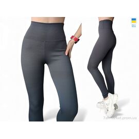 Фотография Лосинсы женские Весна/осень 5225 т.сірий (4 шт. р.сетка S-XL) "Sport style" недорого оптом от прямого поставщика