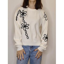 Светр жіночий 76169 white р.44-48 "Kosta" недорого оптом від прямого постачальника