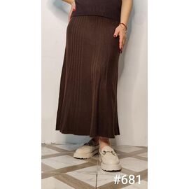 Спідниця жіноча 681 brown р.42-48 "Kosta" недорого оптом від прямого постачальника