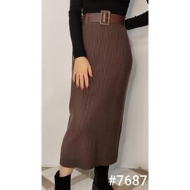 Спідниця жіноча 7687 brown р.42-48 "Kosta" недорого оптом від прямого постачальника