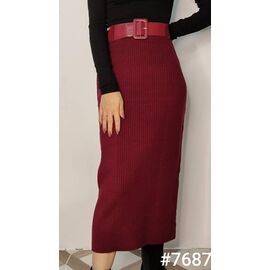 Спідниця жіноча 7687 wine р.42-48 "Kosta" недорого оптом від прямого постачальника