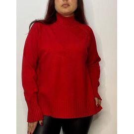 Светр жіночий 588 red р.42-50 "Kosta" недорого оптом від прямого постачальника