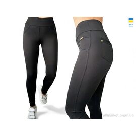 Лосінси жіночі Зима 712 чорний (4 шт. р.сіткаS-XL) "Margo" недорого оптом від прямого постачальника