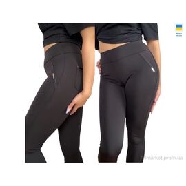 Лосінси жіночі Зима 7251 чорний (4 шт. р.сіткаS-XL) "Margo" недорого оптом від прямого постачальника