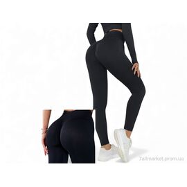 Фотография Капри женские Весна/осень 932 чорний (2 шт. р.сетка S-L) "Sport style" недорого оптом от прямого поставщика