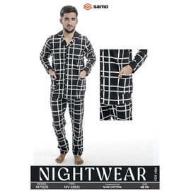Фотография Пижама мужская 7122 black р.48-56 "Samo" недорого оптом от прямого поставщика