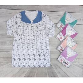 Фотография Ночнушка женская 7150 white-pink р.58-66 "Samo" недорого оптом от прямого поставщика