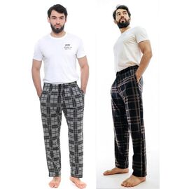 Штани чоловічі утеплені 8600 black р.48-56 "Samo" недорого оптом від прямого постачальника