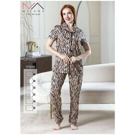 Фотография Костюм женский PJ1012 d.beige р.46-56 "Samo" недорого оптом от прямого поставщика