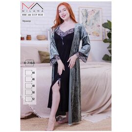 Фотография Комплект женский X7168 black р.44-52 "Samo" недорого оптом от прямого поставщика