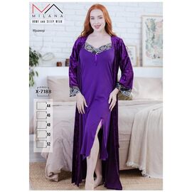 Фотография Комплект женский X7188 purple р.44-52 "Samo" недорого оптом от прямого поставщика