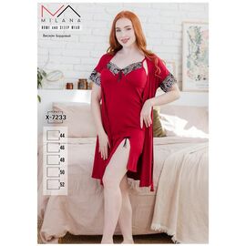 Фотография Комплект женский X7233 red р.44-52 "Samo" недорого оптом от прямого поставщика