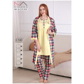 Фотография Комплект женский X7583 yellow р.44-52 "Samo" недорого оптом от прямого поставщика