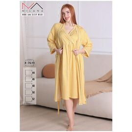 Фотография Комплект женский X7619 yellow р.44-52 "Samo" недорого оптом от прямого поставщика