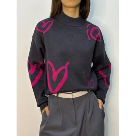 Светр жіночий 0902 black р.42-46 "Kosta" недорого оптом від прямого постачальника