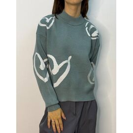 Светр жіночий 0902 green р.42-46 "Kosta" недорого оптом від прямого постачальника