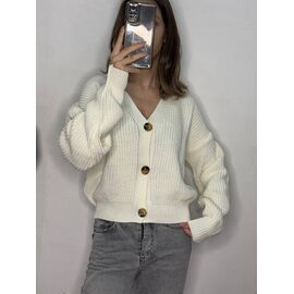 Кардиган жіночий 1067 white р.42-48 "Kosta" недорого оптом від прямого постачальника