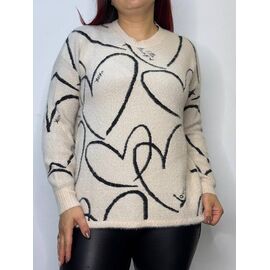 Светр жіночий 12597 beige р.42-46 "Kosta" недорого оптом від прямого постачальника