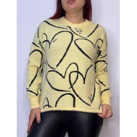 Светр жіночий 12597 yellow р.42-46 "Kosta" недорого оптом від прямого постачальника