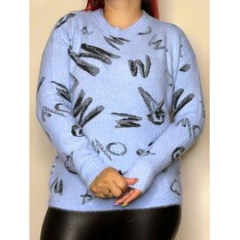 Светр жіночий 59727 l.blue р.42-46 "Kosta" недорого оптом від прямого постачальника