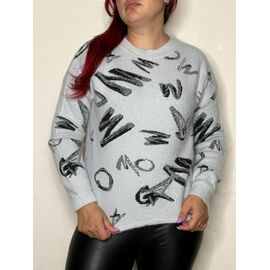 Светр жіночий 59727 l.grey р.42-46 "Kosta" недорого оптом від прямого постачальника