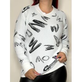 Светр жіночий 59727 white р.42-46 "Kosta" недорого оптом від прямого постачальника