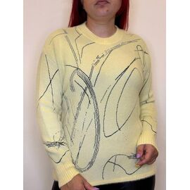 Светр жіночий 5976 yellow р.42-46 "Kosta" недорого оптом від прямого постачальника