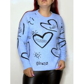 Светр жіночий 59772 l.blue р.42-46 "Kosta" недорого оптом від прямого постачальника