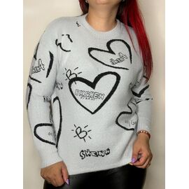 Светр жіночий 59772 l.grey р.42-46 "Kosta" недорого оптом від прямого постачальника