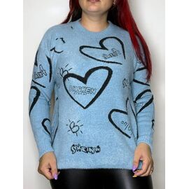 Светр жіночий 59772-1 l.blue р.42-46 "Kosta" недорого оптом від прямого постачальника