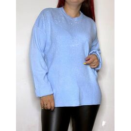 Фотография Свитер женский 8609 l.blue р.48-52 "Kosta" недорого оптом от прямого поставщика