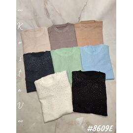 Фотография Свитер женский 8609 milk р.48-52 "Kosta" недорого оптом от прямого поставщика