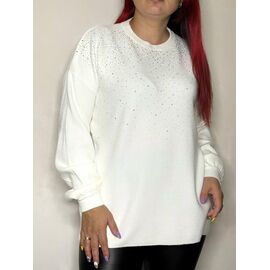 Фотография Свитер женский 8609 white р.48-52 "Kosta" недорого оптом от прямого поставщика