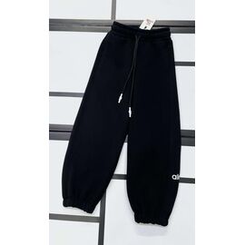 Штани дитячі спортивні зимові на дівчинку 588 black-white р.128-158 "Kosmy" недорого оптом від прямого постачальника