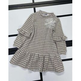 Сукня дитяча утеплена на дівчинку 590 beige р.116-140 "Kosmy" недорого оптом від прямого постачальника