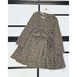 Сукня дитяча утеплена на дівчинку 593 d.brown р.128-152 "Kosmy" недорого оптом від прямого постачальника