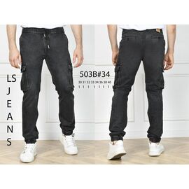 Джинси чоловічі 503B black р.30-40 "LILY" недорого оптом від прямого постачальника