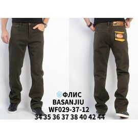 Джинси чоловічі WF029-37-12 brown р.34-44 "LILY" недорого оптом від прямого постачальника