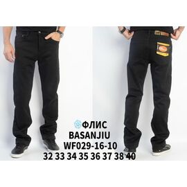Джинси чоловічі WF029-16-10 black р.32-40 "LILY" недорого оптом від прямого постачальника