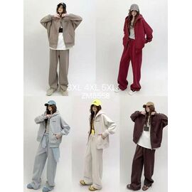 Костюм спортивний жіночий 8558 brown р.3XL-5XL "Major" недорого оптом від прямого постачальника