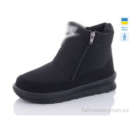 Черевики жіночі стильні Зима 114NK чорний літ.ч/п (8 пар р.37-41) "Selena" недорого оптом від прямого постачальника