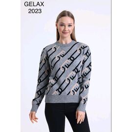 Фотография Свитер женский 2023 grey р.48-52 "Julia" недорого оптом от прямого поставщика