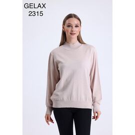 Фотография Свитер женский 2315 l.beige р.52-54 "Julia" недорого оптом от прямого поставщика